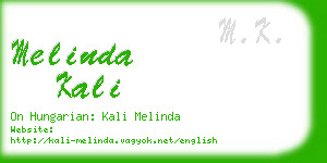 melinda kali business card